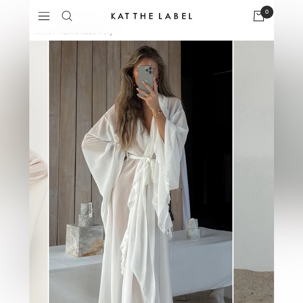 White Hanna Robe by Kat the Label